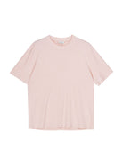 SIMPLE PROJECT Wool Blend Crewneck T Shirt in Pink