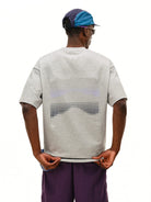 FPA Quick Dry Polka Dot T Shirt in Gray - On Model