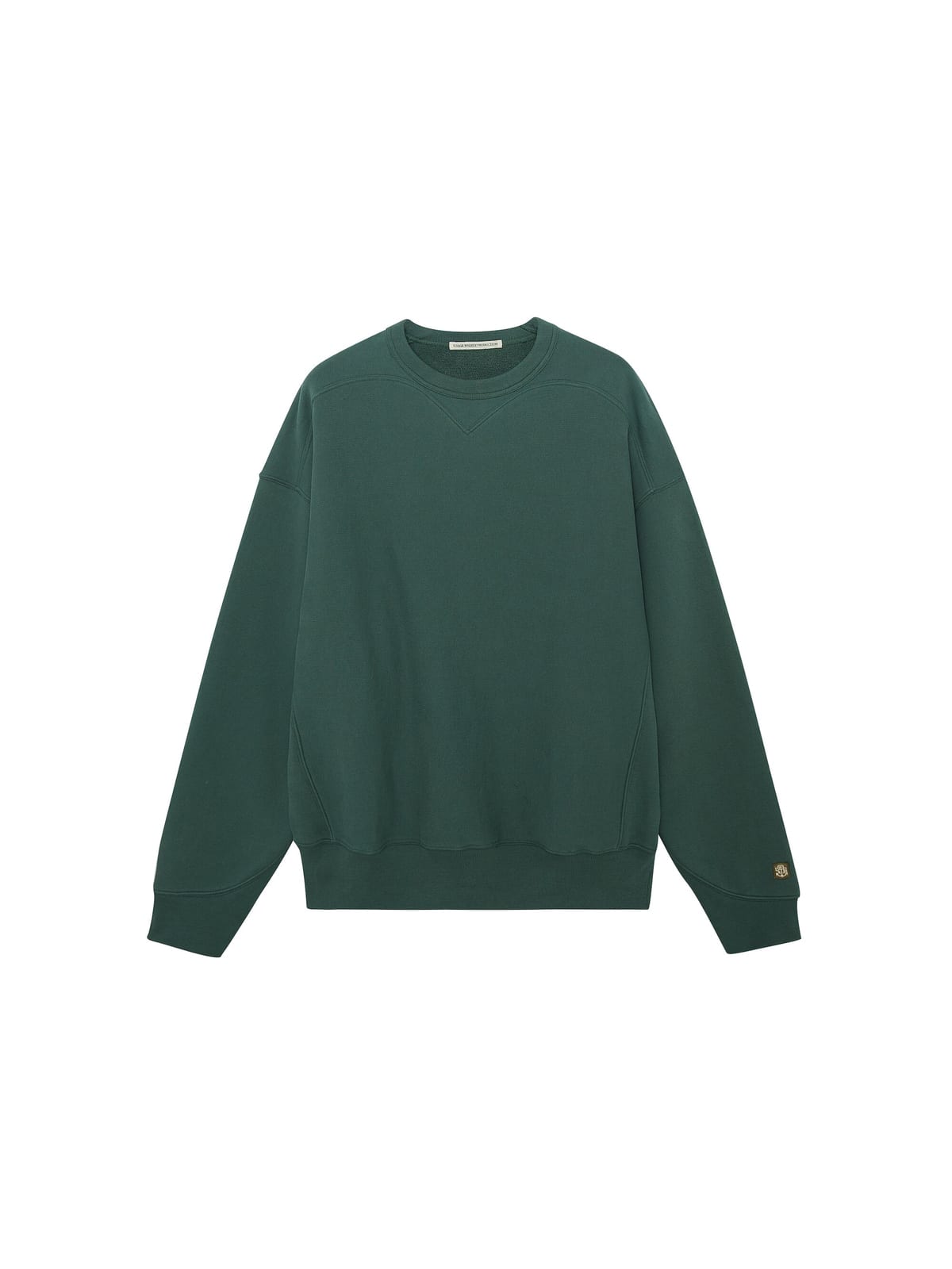 USAGE Reversible Cotton Crewneck Sweatshirt in Green