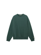 USAGE Reversible Cotton Crewneck Sweatshirt in Green