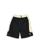 SOD Contrast Panel Mesh Shorts in Black