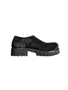 JCAESAR STUDIO Horsehair Platform Derby Shoes in Black