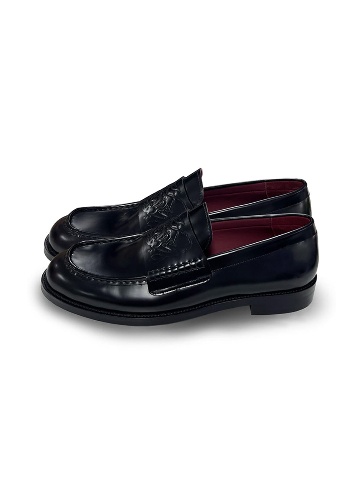 JCAESAR STUDIO Matte Cowhide Leather Loafers in Black