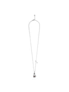 Blackhead Titanium Steel Ghost Necklace in Silver