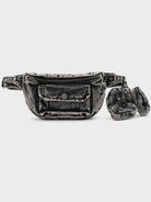 SMFK Distressed Denim Waist Bag in Gray