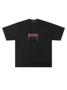 BLINDNOPLAN Screen Print Cotton Blend T Shirt in Black