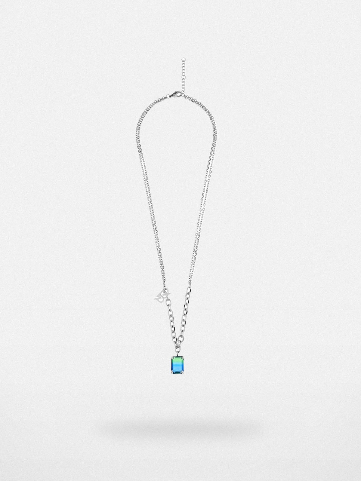 BLACKHEAD Gradient Tourmaline Pendant Necklace in Silver