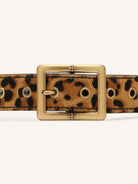 SMFK Hand Rubbed Leather Belt in Brown - Detail