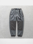 SODA Paneled Polar Fleece Climbing Pants in Gray