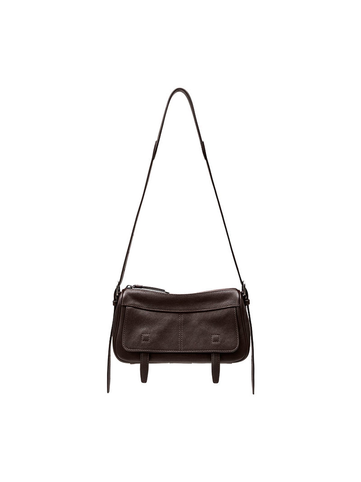 QIUZHEN Vegetable Tanned Leather Camera Bag in Brown