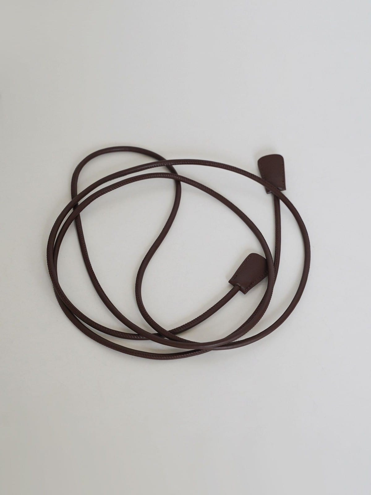 PANLULUPAN Microfiber Leather Wrap Belt in Brown