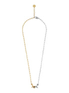 BLACKHEAD Two Tone Twisted Nail Steel Necklace in Gold