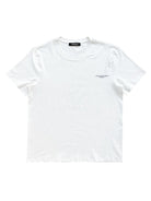 UNKNOWNWORLD Small Logo Cotton T Shirt in White