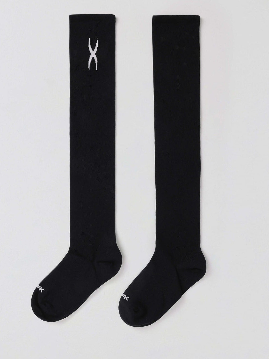 SMFK Cotton Blend Athletic High Socks in Black