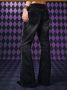 MEDM JoJo s Bizarre Adventure Distressed Jeans in Black - On Model