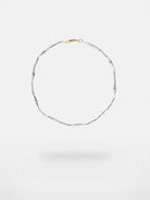 BLACKHEAD Two Tone Lightning Bolt Necklace in Gray