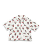 SOD Sacred Heart Rayon Hawaiian Shirt in White