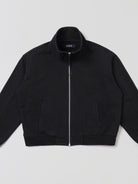 SMFK Cotton Zip Up Track Jacket in Black
