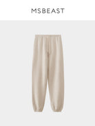 MSBEAST Fleece Lined Pima Cotton Joggers in Gray