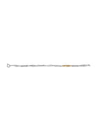 BLACKHEAD Two Tone Spliced Lightning Bracelet in Gold