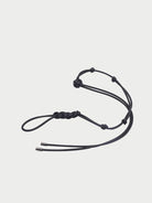 PANLULUPAN Braided Faux Leather Tie Belt in Brown