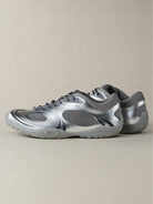 OLDORDER Metallic Chunky Track Sneakers in Silver