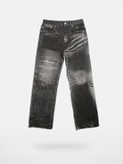 SOD Digital Print Wide Leg Jeans in Black