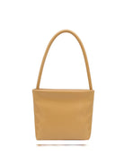PANLULUPAN Waxed Cowhide Square Shoulder Bag in Yellow