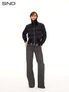 FaxCopyExpress Vintage Wash Gray Jeans in Gray - On Female Model