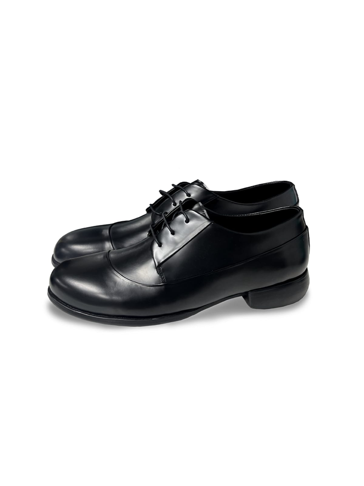 JCAESAR STUDIO Cowhide Leather Derby Shoes in Black