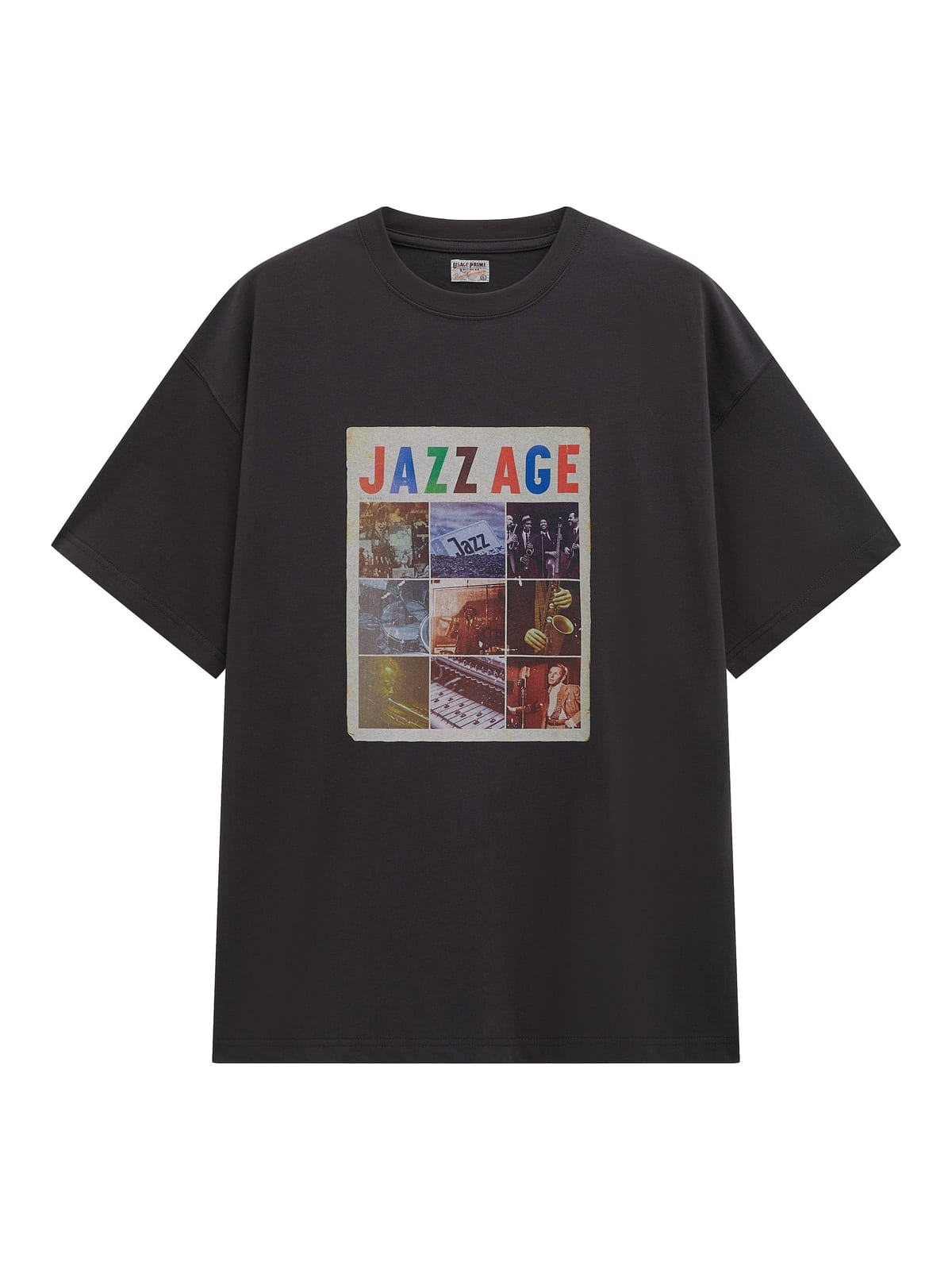 USAGE Heavyweight Graphic Cotton T Shirt in Dark Gray