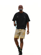 FPA Quick Dry Polka Dot T Shirt in Black - On Male Model