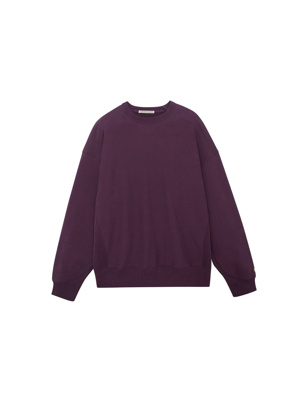 USAGE Reversible Cotton Crewneck Sweatshirt in Purple