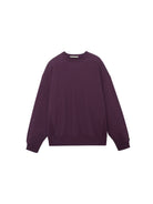 USAGE Reversible Cotton Crewneck Sweatshirt in Purple