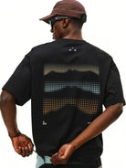 FPA Quick Dry Polka Dot T Shirt in Black - On Male Model