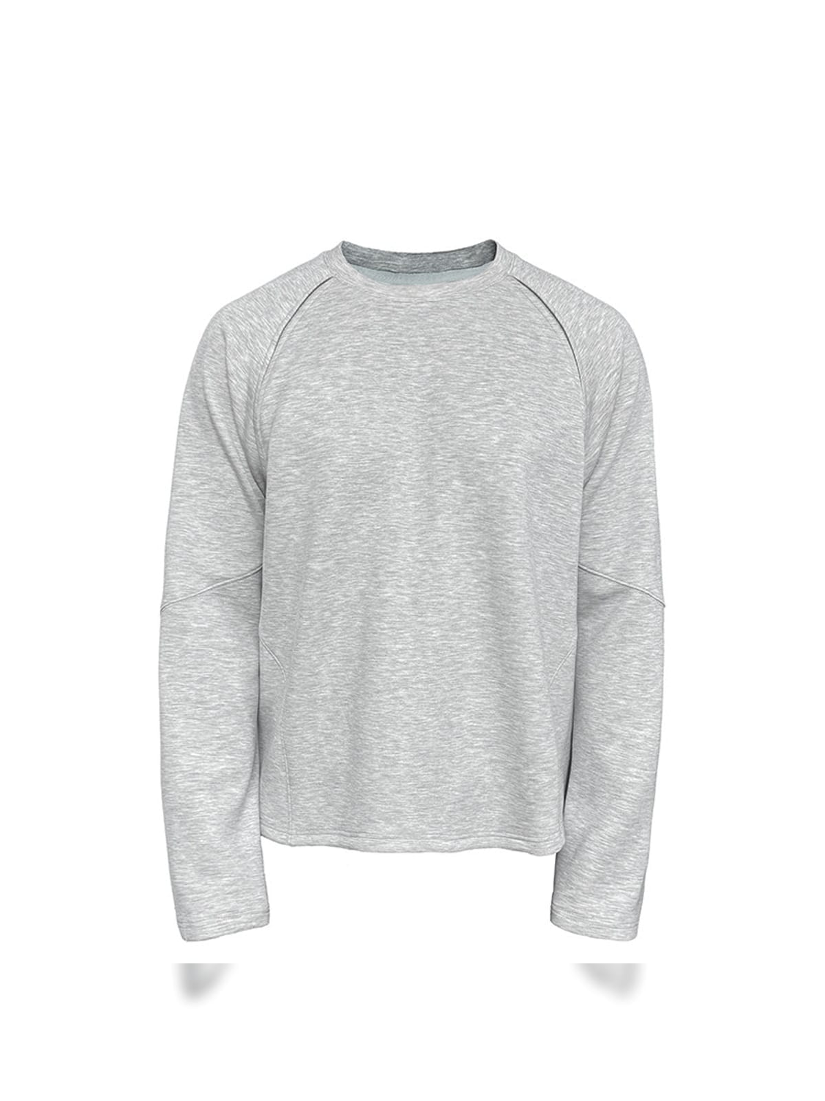 JCAESAR STUDIO Structural Seam Viscose Sweatshirt in Light Gray