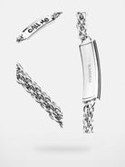 BLACKHEAD Call Me Steel Cuban Chain Bracelet in Silver - Detail