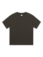 SIMPLE PROJECT Textured Diagonal Paneled T Shirt in Gray