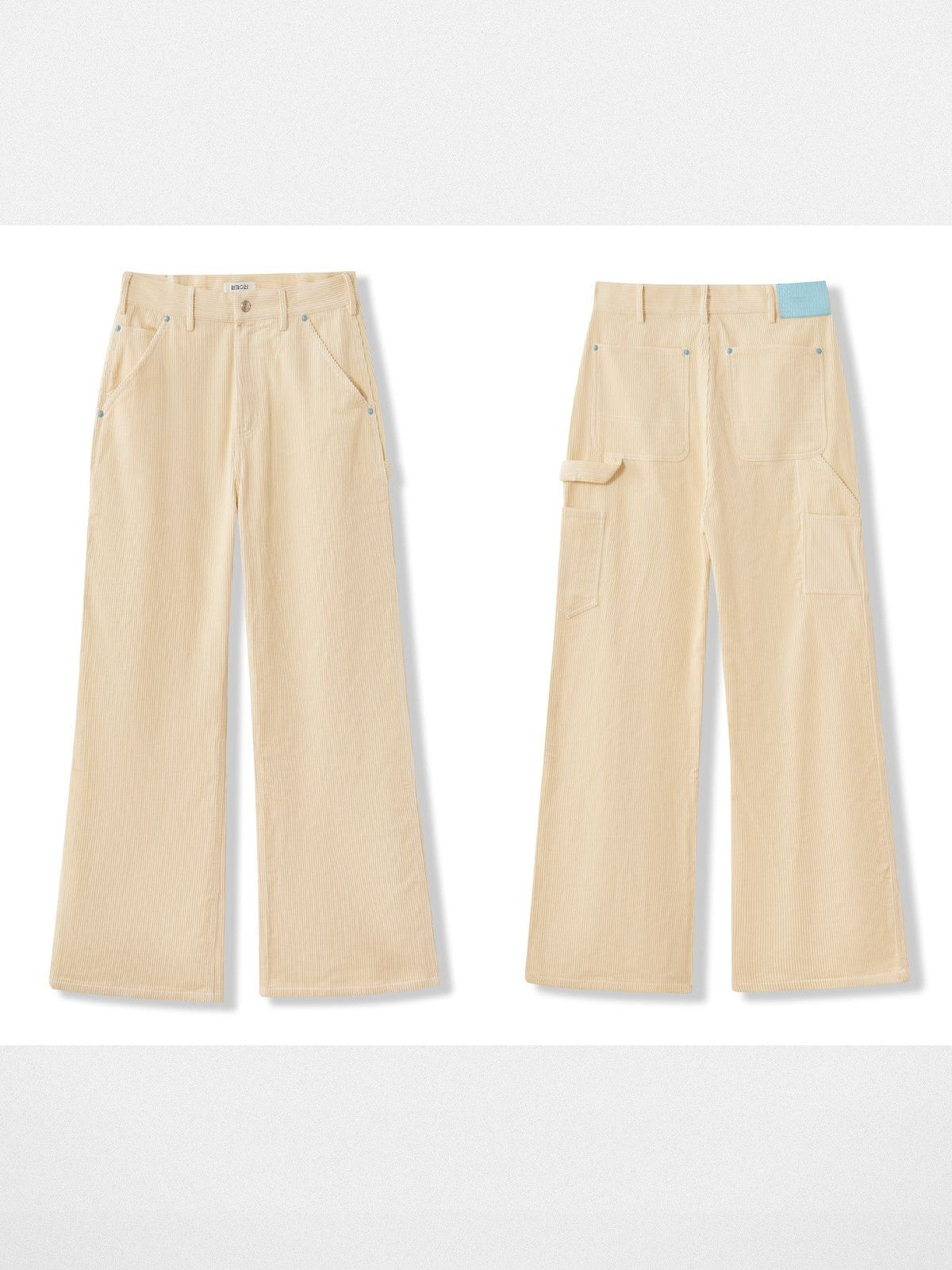 Retro 21 Wide Wale Cotton Corduroy Pants in White