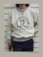USAGE Reversible Sorona Blend Sweatshirt in Gray - On Male Model