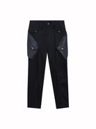 D5ove 3D Multi Pocket Coated Cargo Pants in Black