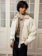 Retro 21 Thinsulate Padded B 15 Jacket in Yellow - On Male Model