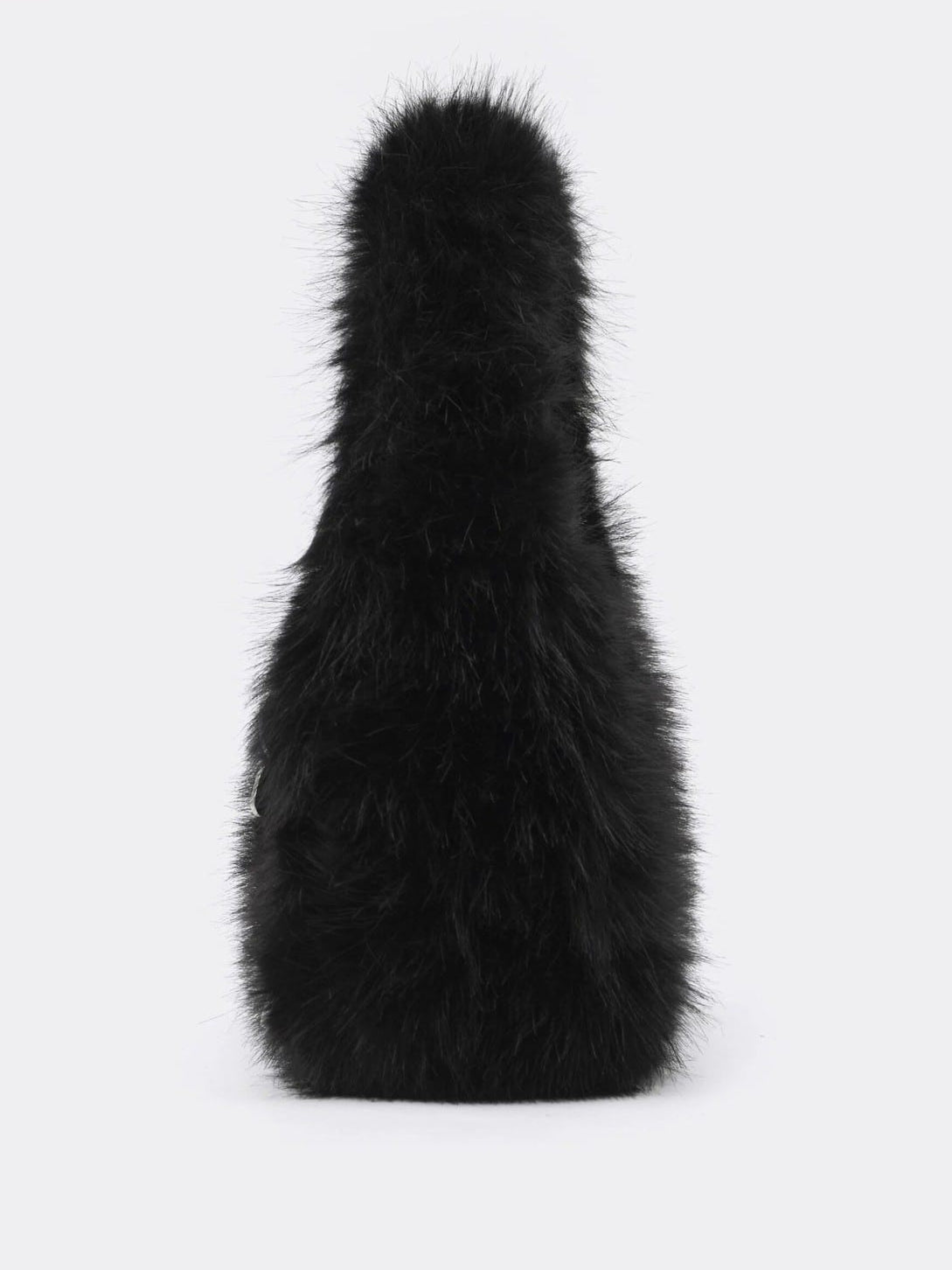 SMFK Plush Mini Handbag in Black