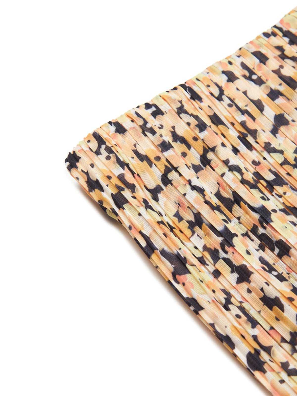 EDITION Vintage Floral Pleated Trousers in Beige - Detail