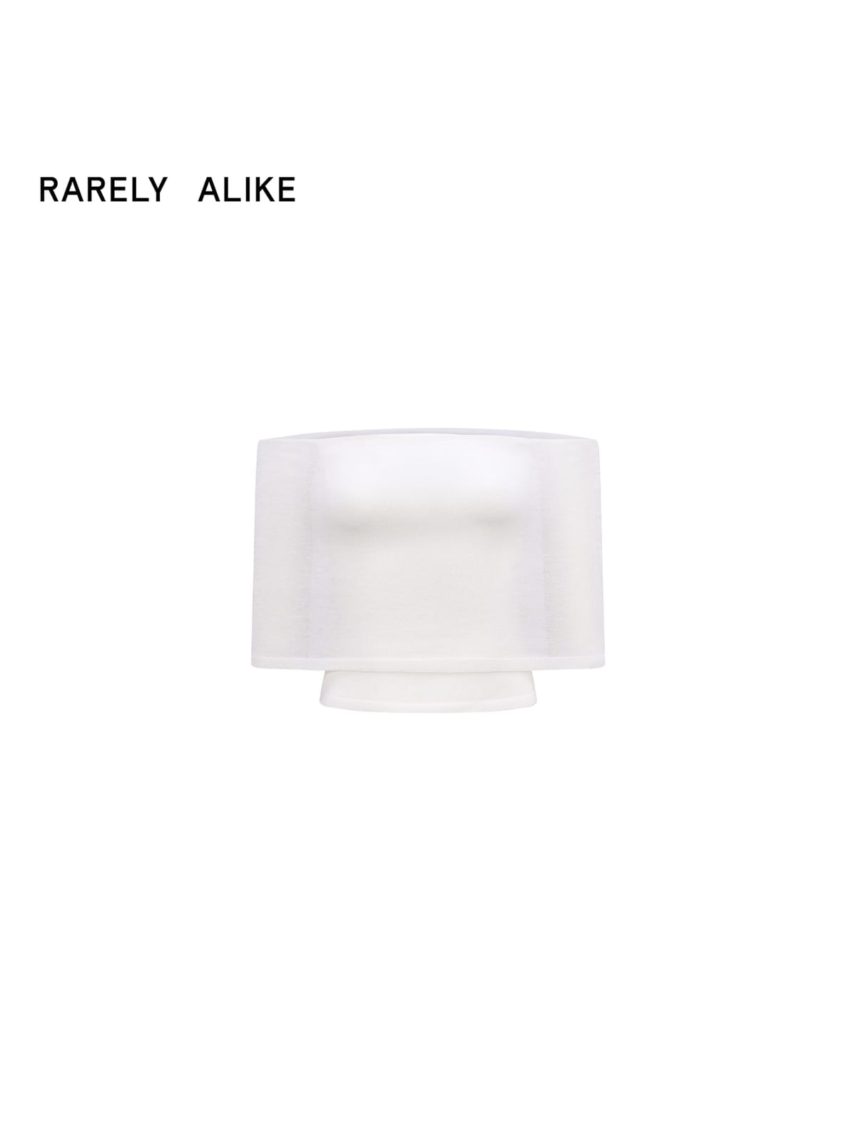 RARELY ALIKE Lyocell Cashmere Off The Shoulder Top in White