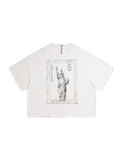 D5ove Mew York Graphic Hemp Blend T Shirt in White