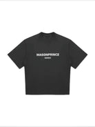 MASONPRINCE Blurred Graphic Cotton T Shirt in Gray