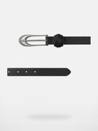 FaxCopyExpress Irregular Buckle Belt in Black