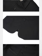 SOD Structured Wool Blend Blazer in Black - Detail