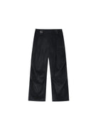 MEDM Wide Leg Parachute Cargo Pants in Black